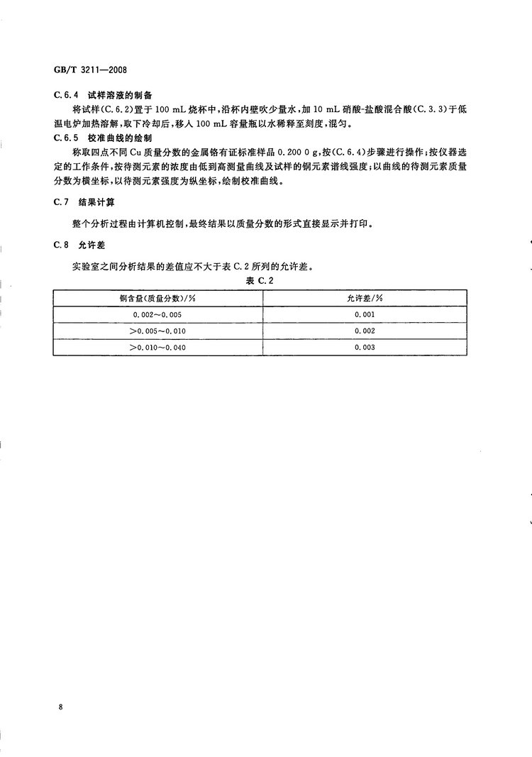 金屬鉻國家標(biāo)準(zhǔn)GB/T3211-2008