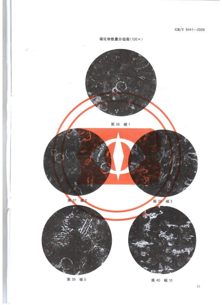 球墨鑄鐵金相檢驗國家標準GB/T 9441-2009